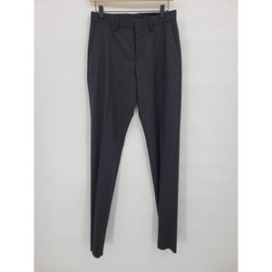 Vince 28 Wool Blend High Rise Gray Straight Leg Pants Trousers